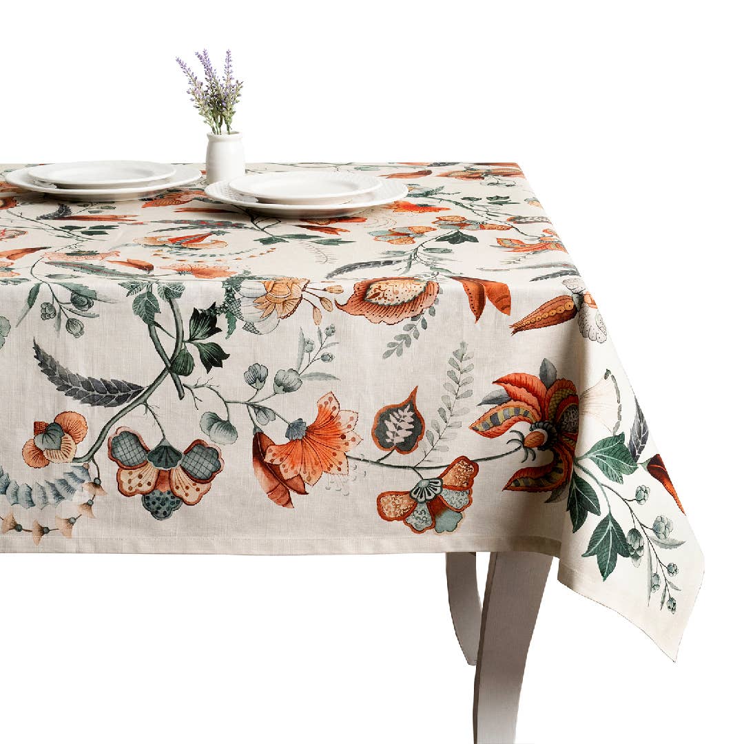 Maison d'Hermine - Design in Every Thread - Tablecloths 100% Cotton - 3 Shapes - Dalida Fall