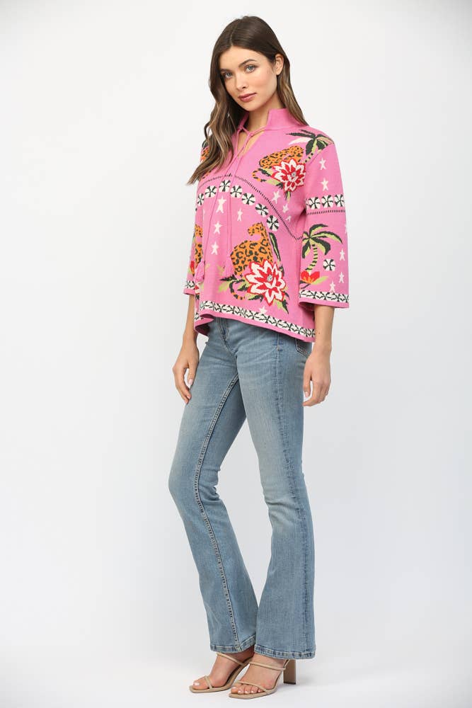 Tropical Chinoiserie Sweater