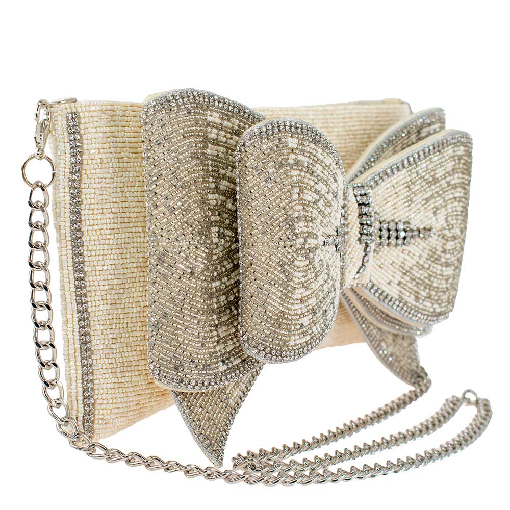 Mary Frances Accessories - Fancy Bow Crossbody Clutch