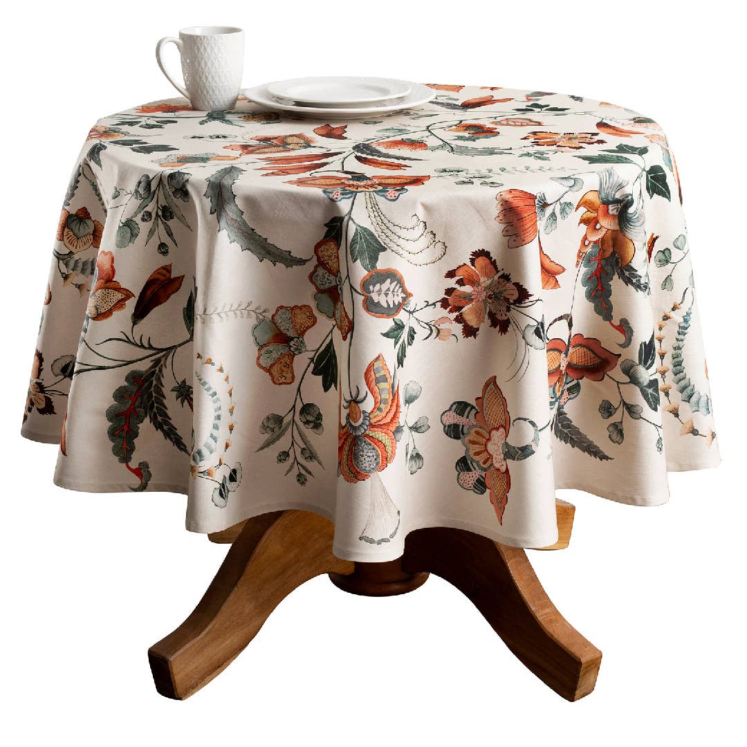 Maison d'Hermine - Design in Every Thread - Tablecloths 100% Cotton - 3 Shapes - Dalida Fall
