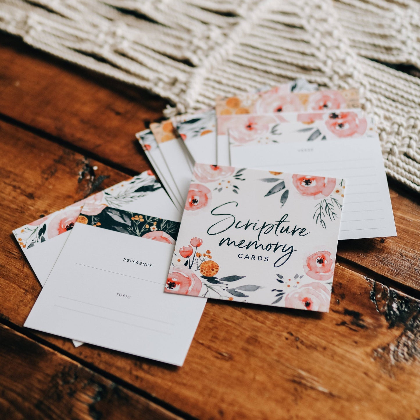 The Daily Grace Co - Floral Scripture Memory Cards