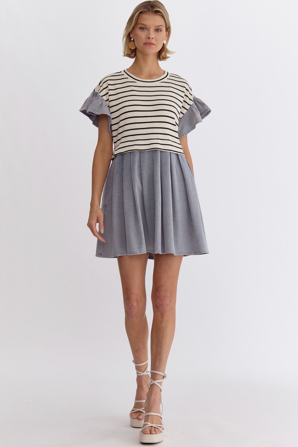 Hayden Denim Stripe Dress