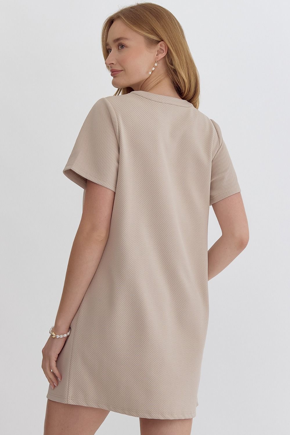 Latte Half Zip Dress