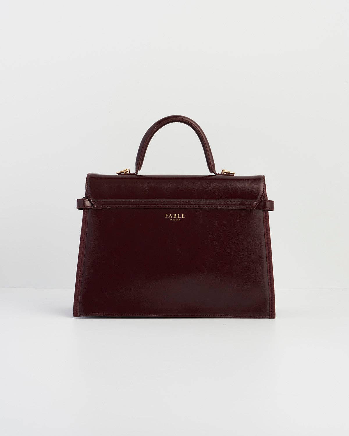 Fable England - Ruby Cherry Red Structured Medium Tote