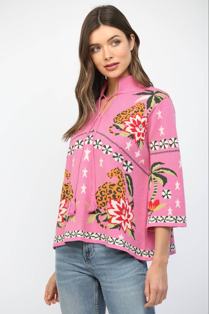 Tropical Chinoiserie Sweater