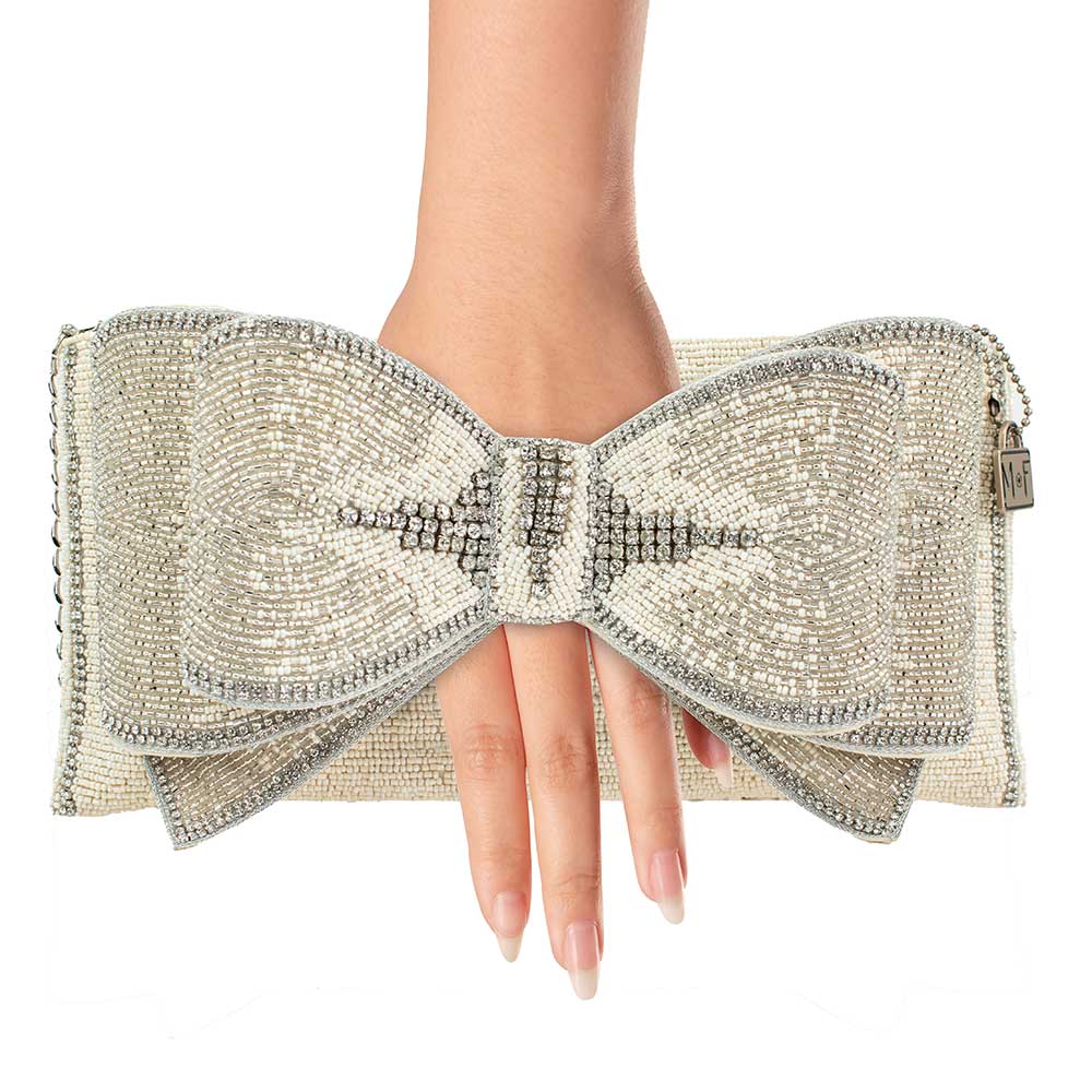 Mary Frances Accessories - Fancy Bow Crossbody Clutch