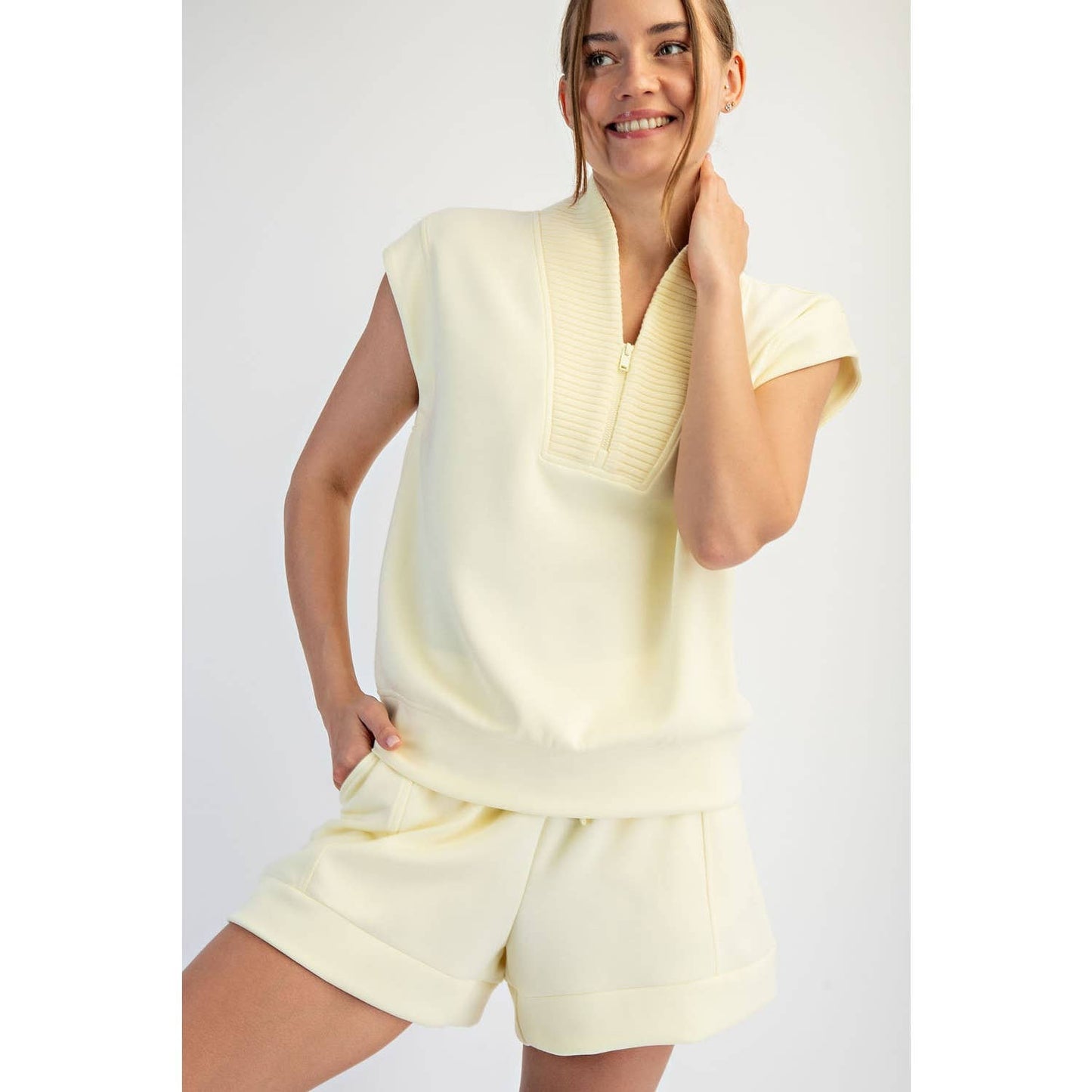 Scuba Cap Sleeve Top
