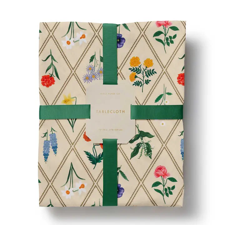 Garden Study Cotton Tablecloth