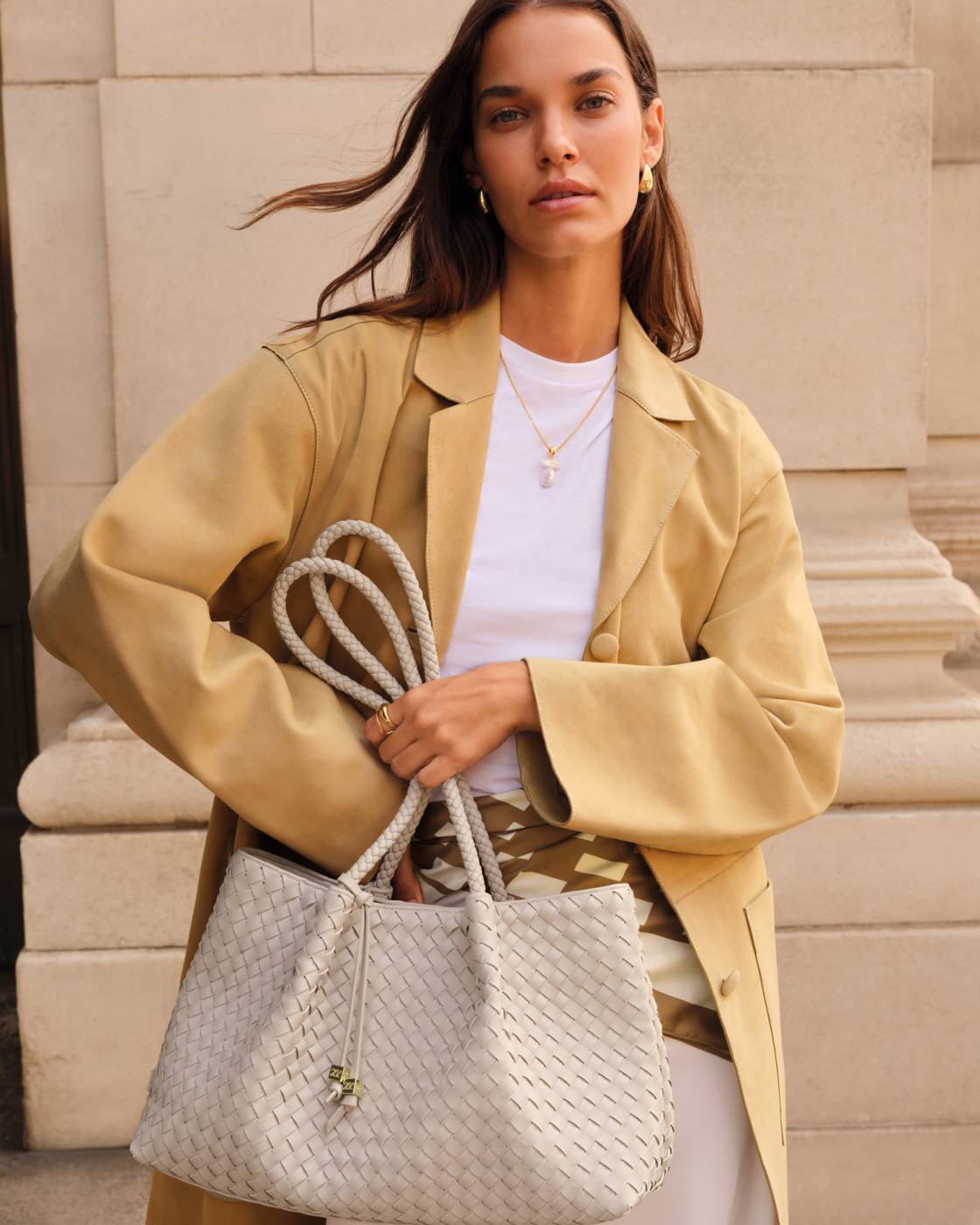 Nova Small Shoulder Tote - Oyster