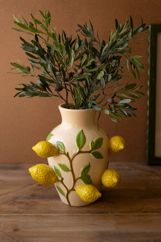 Lemon Days Vase