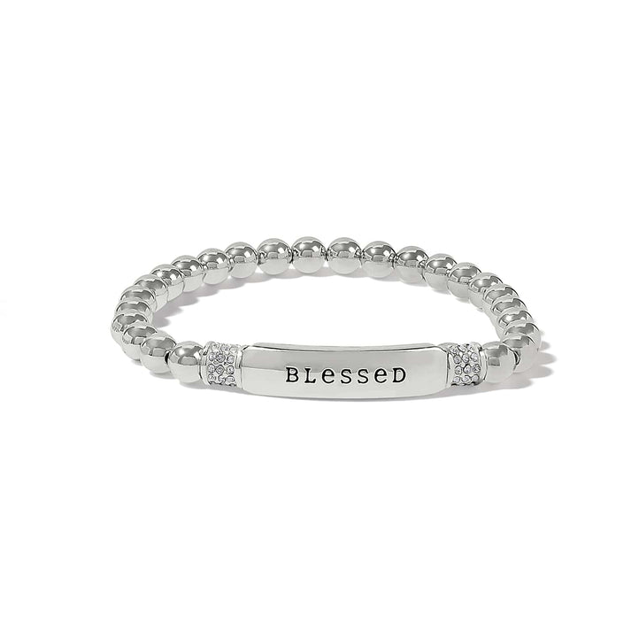 Meridian Petite Stretch Bracelet Blessed - Silver