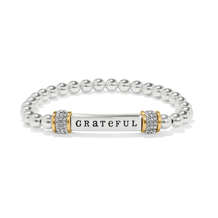 Meridian Petite Stretch Bracelet - Grateful