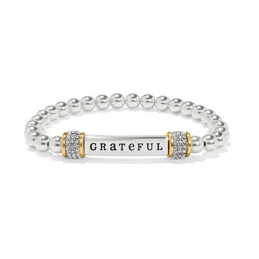 Meridian Petite Stretch Bracelet - Grateful