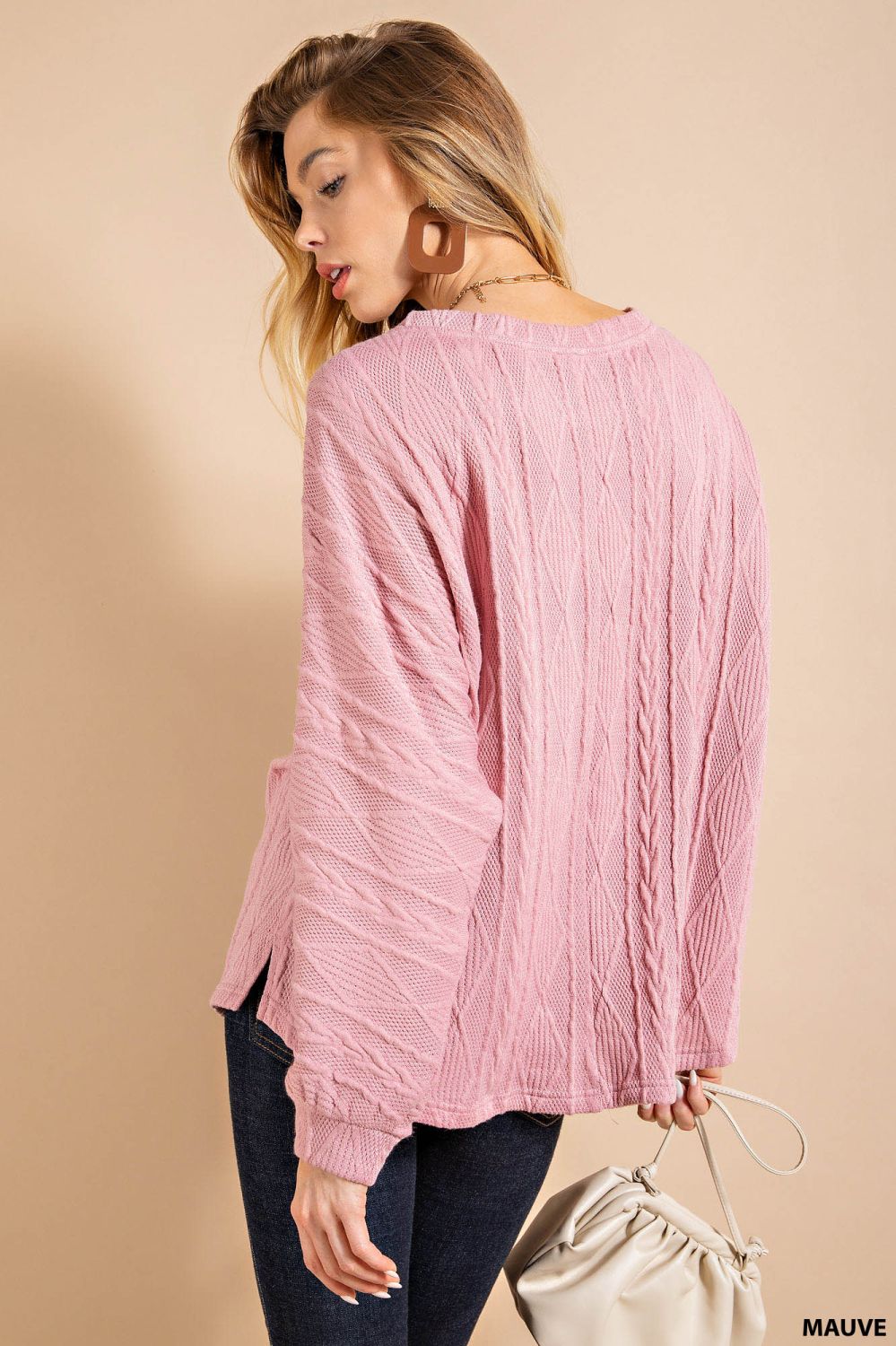 Cable Sweater Top