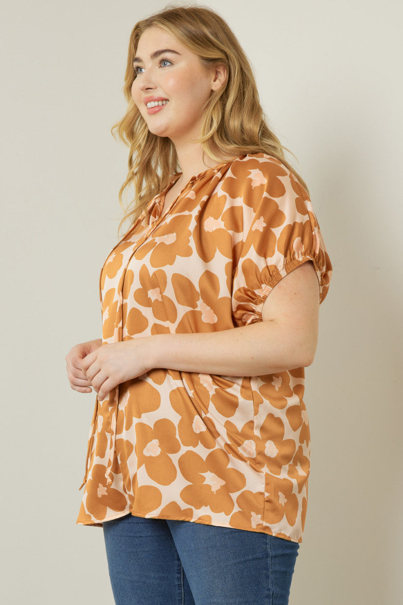 Retro Fall Floral Top