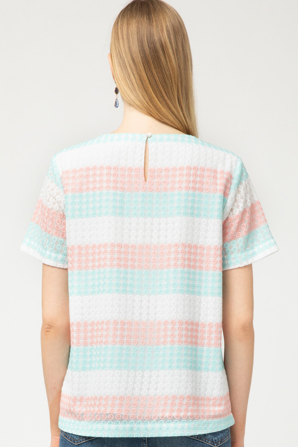Mint Coral Combo Top - Only Small Left!