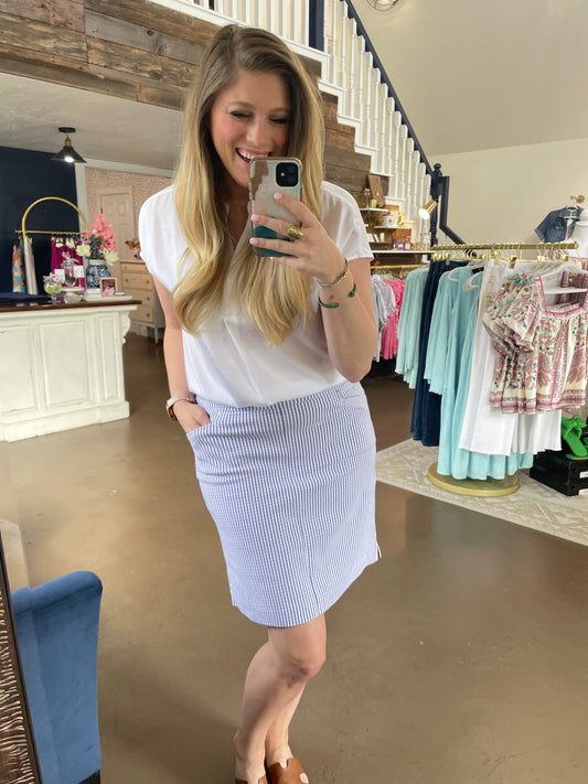 Perwinkle Skort- Renuar