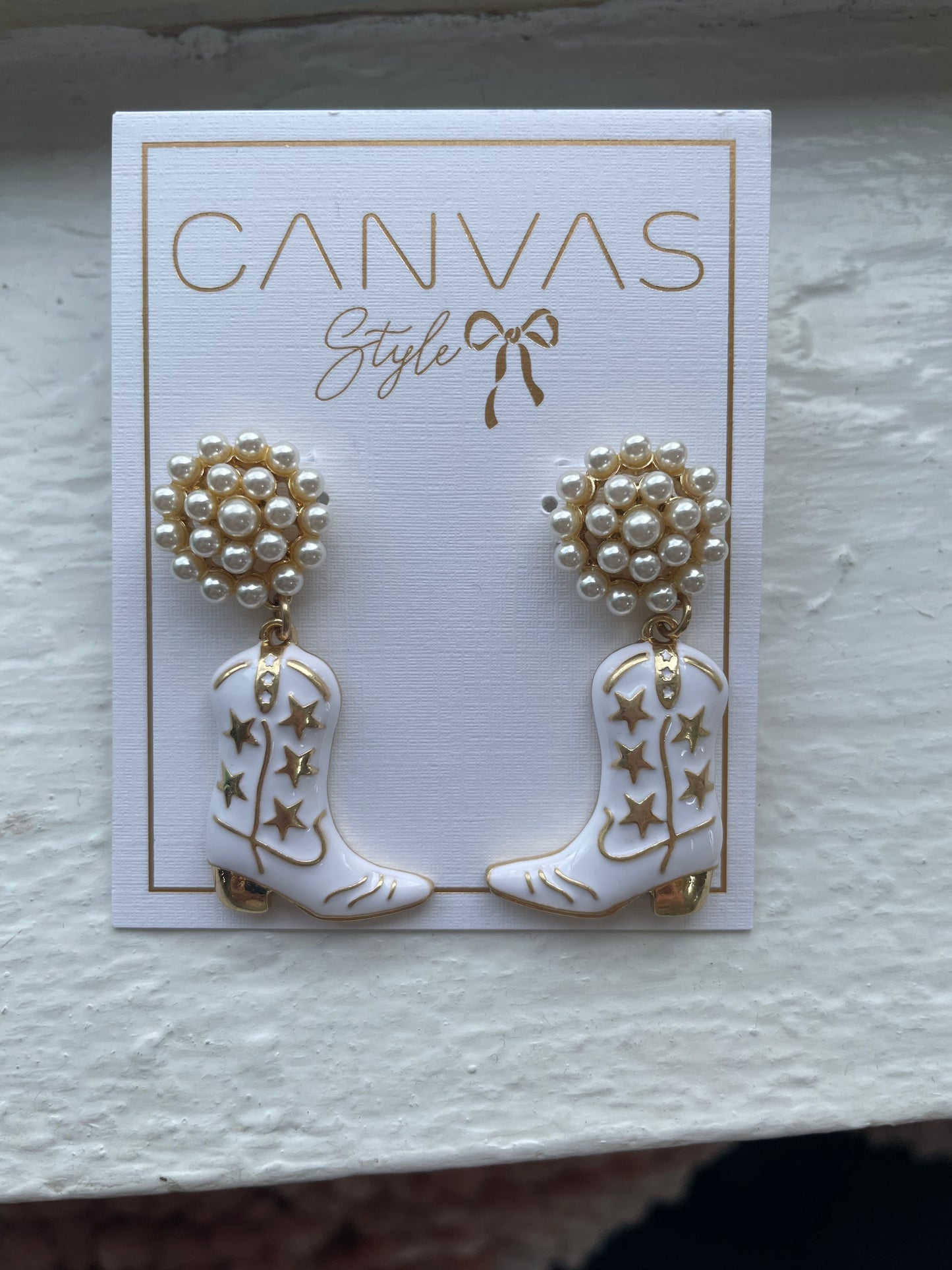 Cowboy Boots Earrings-Canvas Style